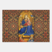 VIRGIN MET KIND EN ANGELS, SAINTS Fra Angelico Inpakpapier Vel (Voorkant)