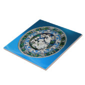 VIRGIN MET KIND EN ANGELS TEGELTJE (Zijkant)