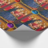 VIRGIN MET KIND EN ANGELS UIT Angelico Xmas Cadeaupapier (Hoek)