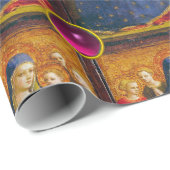 VIRGIN MET KIND EN ANGELS UIT Angelico Xmas Cadeaupapier (Rol Hoek)