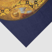 VIRGIN MET KIND EN ANGELS VAN Fra Angelico, Blauw Tissuepapier (Detail)