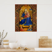 VIRGIN MET KIND EN ANGELS VAN Fra Angelico Poster (Keuken)