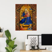 VIRGIN MET KIND EN ANGELS VAN Fra Angelico Poster (Thuiskantoor)