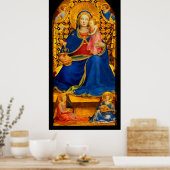 VIRGIN MET KIND EN ANGELS VAN Fra Angelico Poster (Keuken)