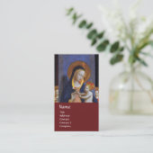 VIRGIN MET KIND EN ZONGEN, rood Visitekaartje (Staand voorkant)