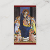VIRGIN MET KIND EN ZONGEN, rood Visitekaartje (Achterkant)
