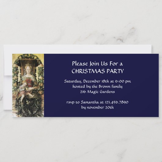 VIRGIN MET KIND KAART (Achterkant)