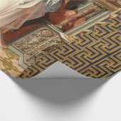 VIRGIN MET KIND, MUSISCHE ANGELS CHRISTMAS CADEAUPAPIER (Hoek)