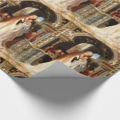 VIRGIN MET KIND, MUSISCHE ANGELS CHRISTMAS CADEAUPAPIER (Hoek)