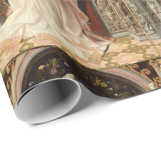 VIRGIN MET KIND, MUSISCHE ANGELS CHRISTMAS CADEAUPAPIER (Rol Hoek)