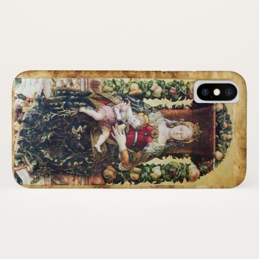 VIRGIN MET KIND, perkament Case-Mate iPhone Case (Achterkant (horizontaal))