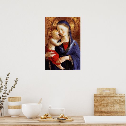VIRGIN MET KIND POSTER (Keuken)