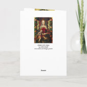 VIRGIN MET KIND, Rood Ruby Feestdagen Kaart (Achterkant)