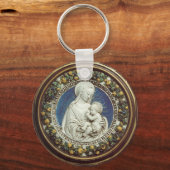 VIRGIN MET KIND SLEUTELHANGER (Voorkant)