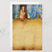 VIRGIN MET KIND - ZORG VOOR ANGELS , perkament Briefpapier (Voorkant / Achterkant)