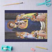 VIRGIN MET KINDERANGELS EN ZACHT Kerstmis Tissuepapier (Craft)