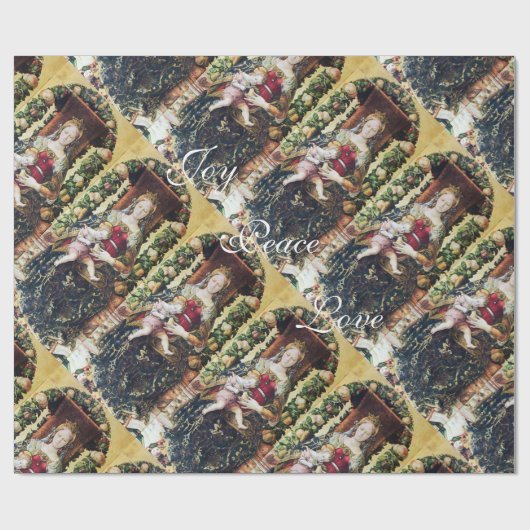 VIRGIN MET KINDERCHRISTMAS JOY PEACE LIVE CADEAUPAPIER (Vlak)