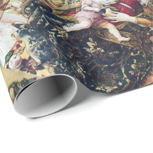 VIRGIN MET KINDERCHRISTMAS JOY PEACE LIVE CADEAUPAPIER (Rol Hoek)