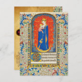 VIRGIN MET KINDEREN EN ANGELS Antiek VLOEISTOF Briefkaart (Voorkant / Achterkant)