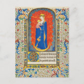 VIRGIN MET KINDEREN EN ANGELS Antiek VLOEISTOF Briefkaart (Voorkant)