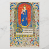 VIRGIN MET KINDEREN EN ANGELS Antiek VLOEISTOF Briefpapier (Voorkant)