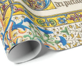 VIRGIN MET KINDEREN EN ANGELS Antiek VLOEISTOF Cadeaupapier (Rol Hoek)