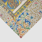 VIRGIN MET KINDEREN EN ANGELS Antiek VLOEISTOF Tissuepapier (Detail)