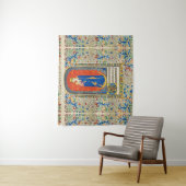 VIRGIN MET KINDEREN EN ANGELS Antiek VLOEISTOF Wandkleed (In situ)