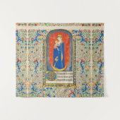 VIRGIN MET KINDEREN EN ANGELS Antiek VLOEISTOF Wandkleed (Voorkant (horizontaal))