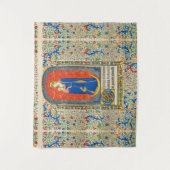 VIRGIN MET KINDEREN EN ANGELS Antiek VLOEISTOF Wandkleed (Voorkant)