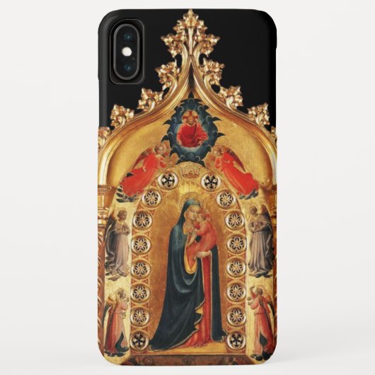 VIRGIN MET KINDEREN EN ANGELS GOLD SACRED ART ICON Case-Mate iPhone CASE (Achterkant)