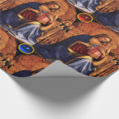 VIRGIN MET KINDEREN EN ZINDEN, kerst met edelstene Cadeaupapier (Hoek)