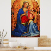 VIRGIN MET KINDEREN EN ZINES VAN Fra Angelico Poster (Keuken)