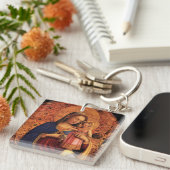 VIRGIN MET KINDEREN EN ZINS 2 SLEUTELHANGER (Voorkant Rechts)