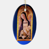 VIRGIN MET KINDEREN EN ZINS KERAMISCH ORNAMENT (Rechts)