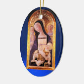 VIRGIN MET KINDEREN EN ZINS KERAMISCH ORNAMENT (Links)