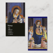 VIRGIN MET KINDEREN EN ZINS VISITEKAARTJE (Voorkant / Achterkant)