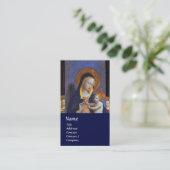 VIRGIN MET KINDEREN EN ZONGEN, blauw Visitekaartje (Staand voorkant)