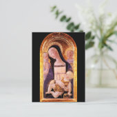 VIRGIN MET KINDEREN EN ZONNEN, perkament Briefkaart (Staand voorkant)