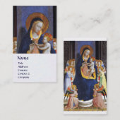 VIRGIN MET KINDEREN EN ZUITEN Blauw Wit Visitekaartje (Voorkant / Achterkant)