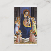 VIRGIN MET KINDEREN EN ZUITEN Blauw Wit Visitekaartje (Achterkant)