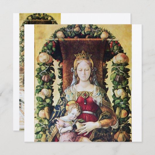 VIRGIN MET KINDEREN KAART (Voorkant / Achterkant)