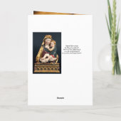 VIRGIN MET KINDEREN, Rood kerstfeest Feestdagen Kaart (Achterkant)