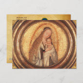 VIRGIN MET KINDERGEDEELTE BRIEFKAART (Voorkant / Achterkant)