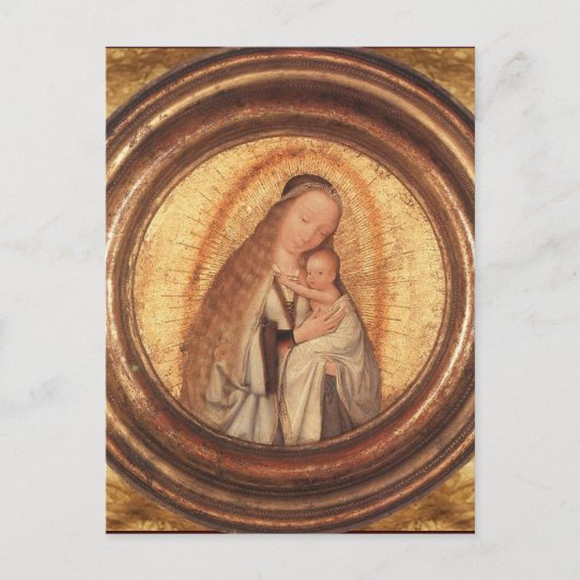 VIRGIN MET KINDERGEDEELTE BRIEFKAART (Voorkant)