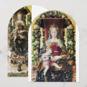 VIRGIN MET KINDERkerstfeest White Kaart (Voorkant / Achterkant)