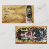 VIRGIN MET KINDERMONOGRAM-PARchment Visitekaartje (Voorkant / Achterkant)