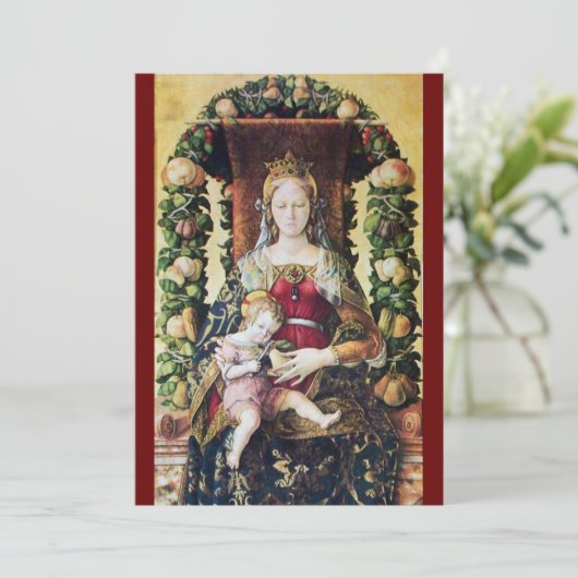 VIRGIN MET KINDERrood Kaart (Staand voorkant)