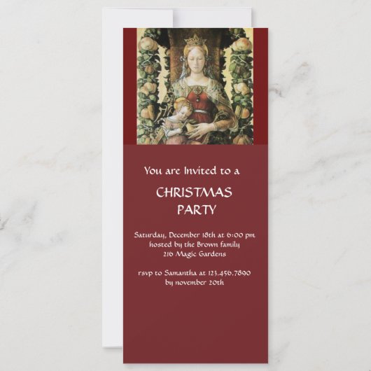 VIRGIN MET KINDERrood Kaart (Achterkant)