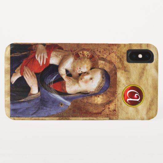 VIRGIN MET KINDERrood Ruby Monogram Case-Mate iPhone Case (Achterkant (horizontaal))